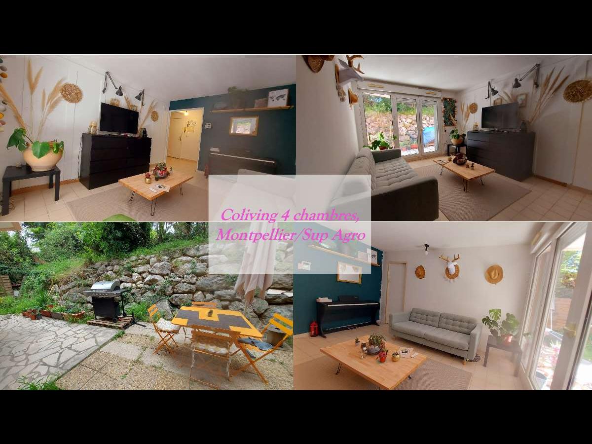 Colocation à Lyon — 3 colocs / chambre dans appart 83 m² · Lyon