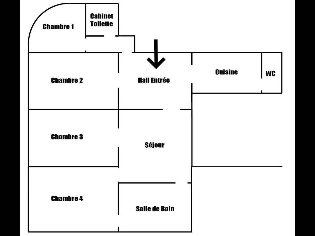 Colocation à Saint-Étienne : Chambre avec bureau · Saint-Étienne (79 m² le logement) (photo 3/6)