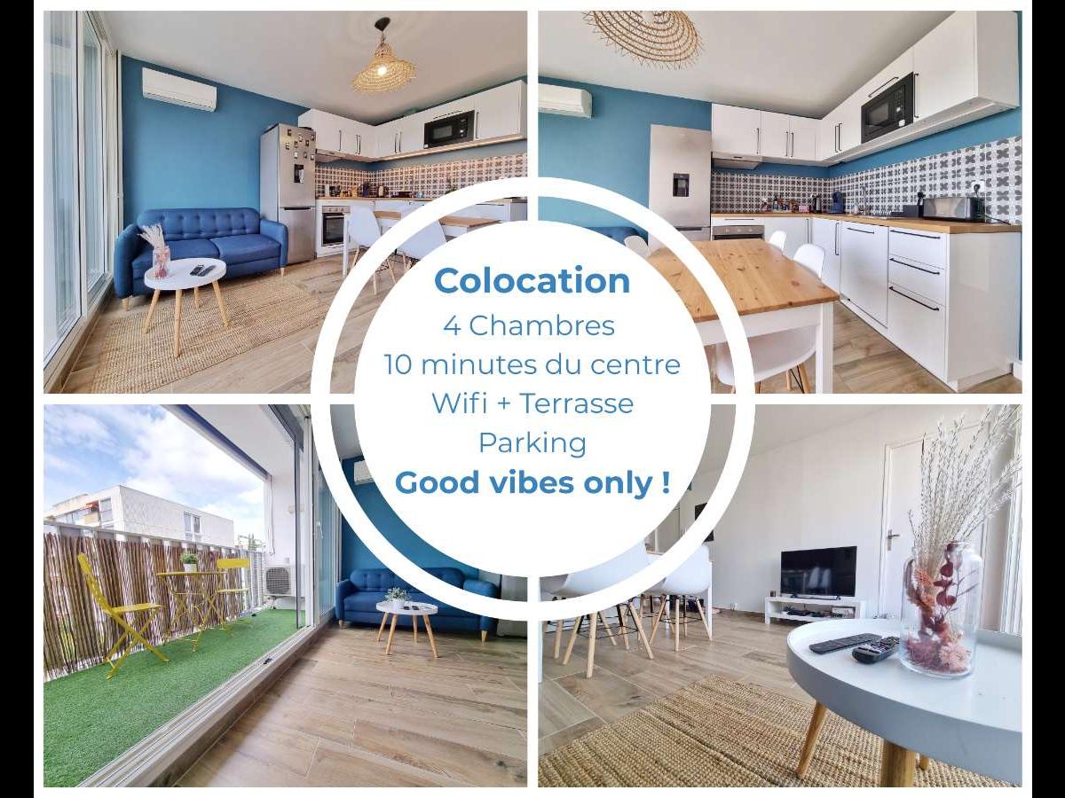Colocation à Nice : Colocation Nice — chambre meublée · Carré d’or · (photo 5/6)